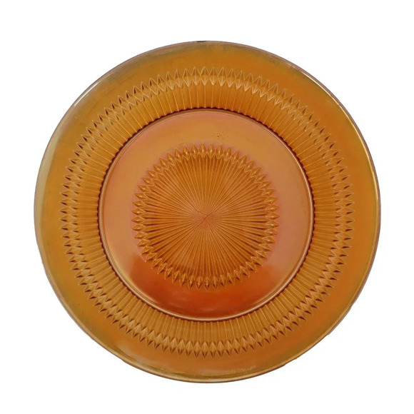 Vintage Iridescent Dinner Plate 1940 Replacement Plate 10' Diameter - Picture 2 of 6